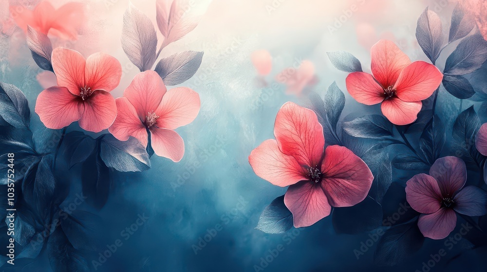 minimal art piece featuring a serene floral background combining soft colors and delicate outlines to evoke feelings of calmness and tranquility minimal art piece featuring a serene floral background combining soft colors and delicate outlines to evoke feelings of calmness and tranquility