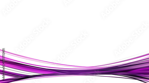 Abstract purple line on white background minimalistic design