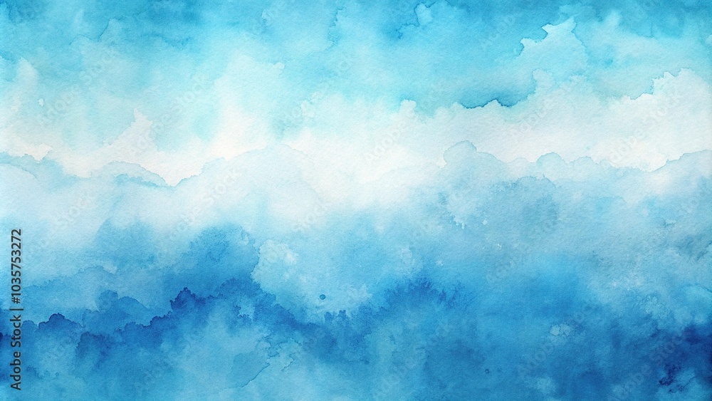 Abstract watercolor texture background with waves in blue and white colors Abstract watercolor texture background with waves in blue and white colors
