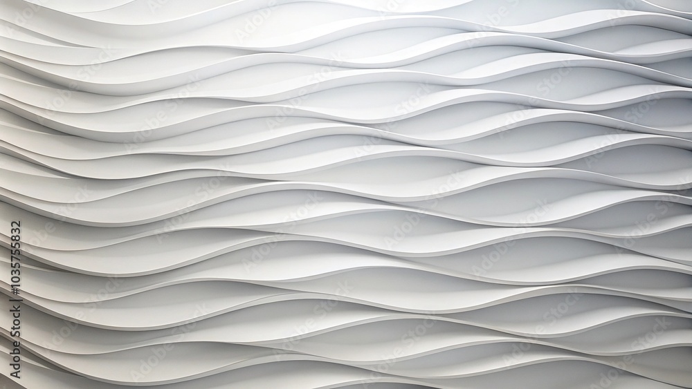 Abstract wave background with minimal white geometric elements Abstract wave background with minimal white geometric elements
