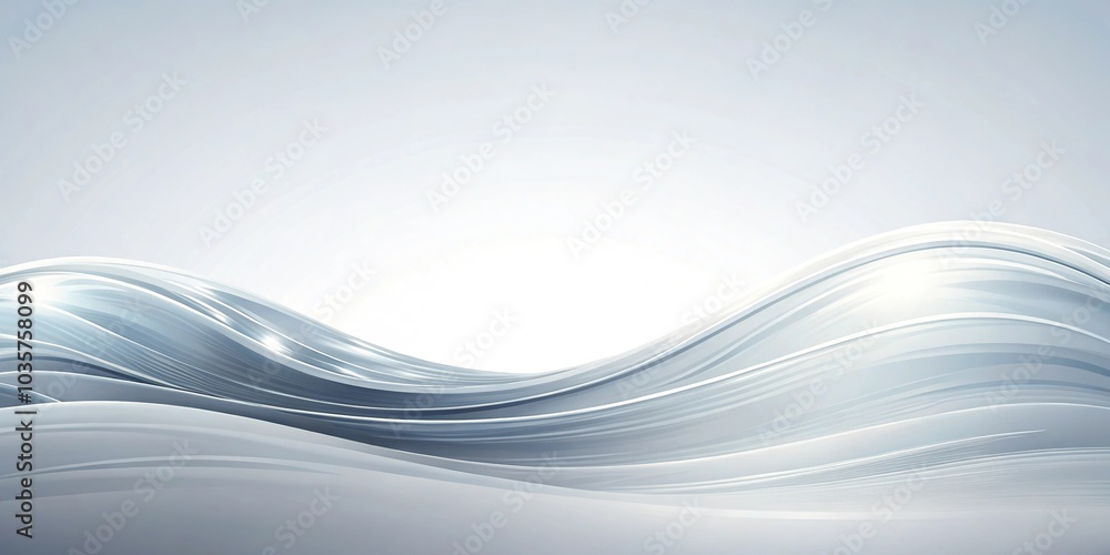 Naklejka premium abstract wave pattern silhouette on white background