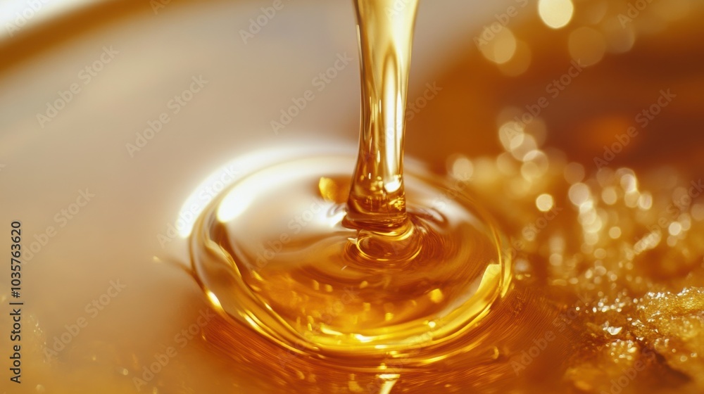 Golden Liquid Pouring. Golden Liquid Pouring.