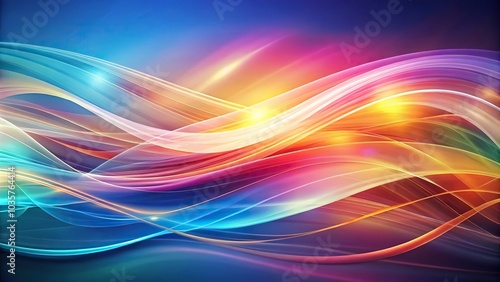 Abstract wavy background with flowing curves