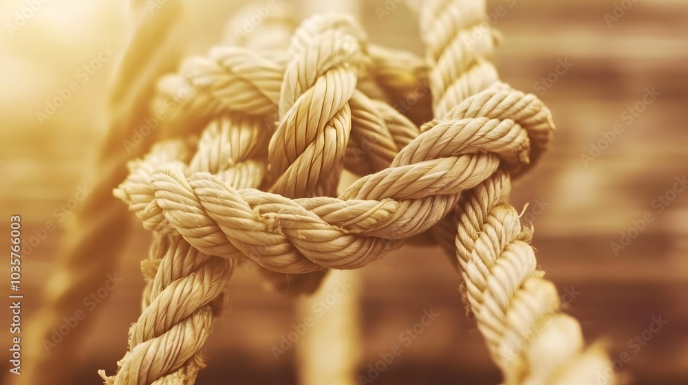 Complex web of interconnected ropes symbolizing intricate business relationships and antitrust challenges, with a focused foreground rope representing the effort to break monopolies Complex web of interconnected ropes symbolizing intricate business relationships and antitrust challenges, with a focused foreground rope representing the effort to break monopolies