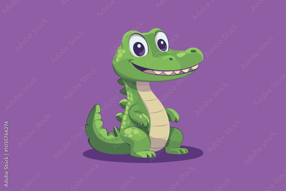 happy crocodile cartoon vector illustration on background happy crocodile cartoon vector illustration on background