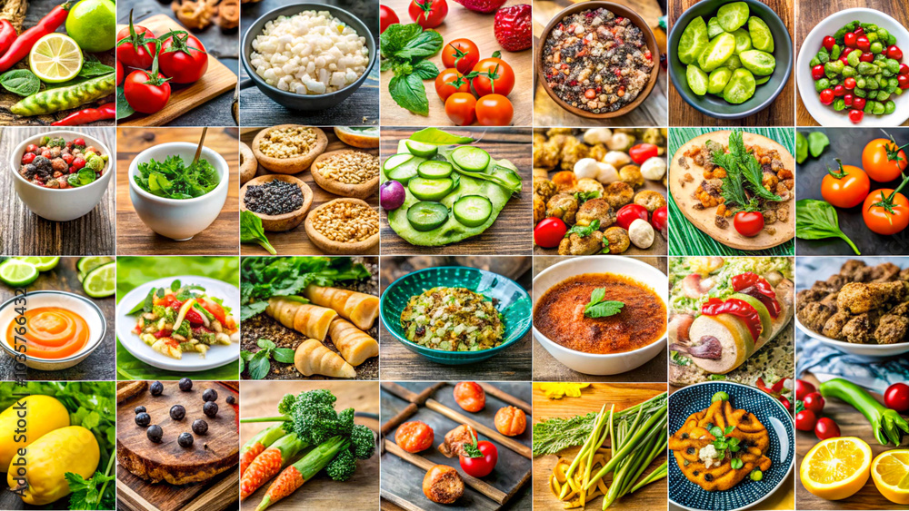 Different style Natural food (various cuisines) Different style Natural food (various cuisines)