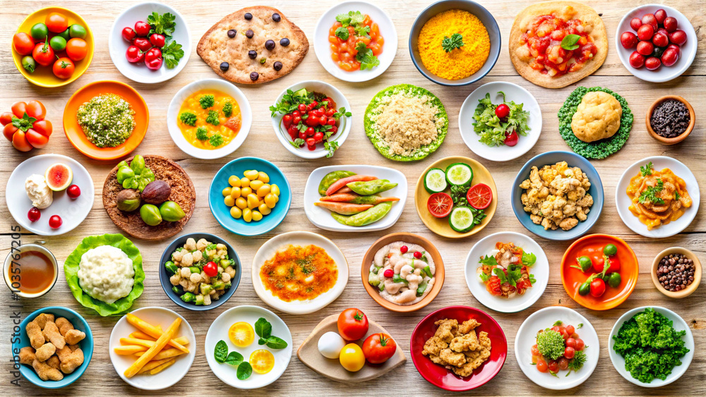 Different style Natural food (various cuisines) Different style Natural food (various cuisines)
