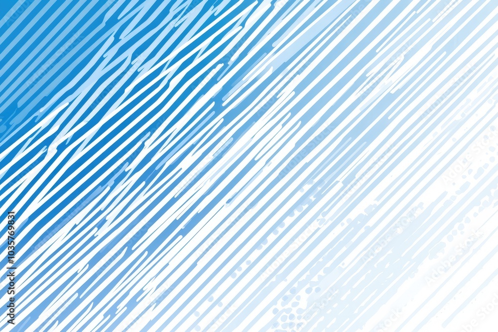 Obraz premium Blue and White Geometric Background. AI generated illustration.