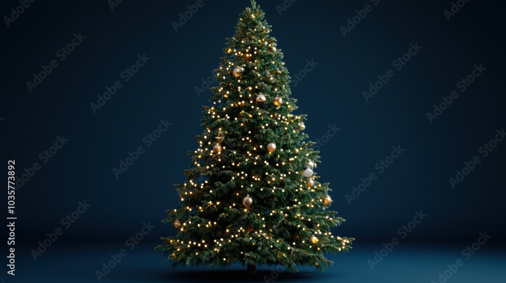 a full view of a tall Festively decorated Christmas tree with fairy lights on one color background a very nice big and tall tree a full view of a tall Festively decorated Christmas tree with fairy lights on one color background a very nice big and tall tree
