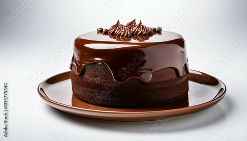 chocolate cake on plate