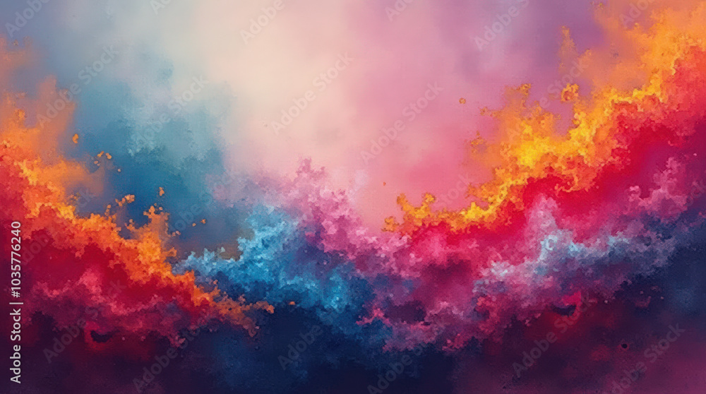 Fototapeta premium Vibrant Multi-Color Abstract Background with Bold and Dynamic Texture for Creative Design, Wall Art, and Digital Projects