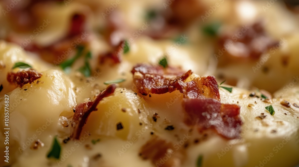Bacon Potato Gratin. Bacon Potato Gratin.