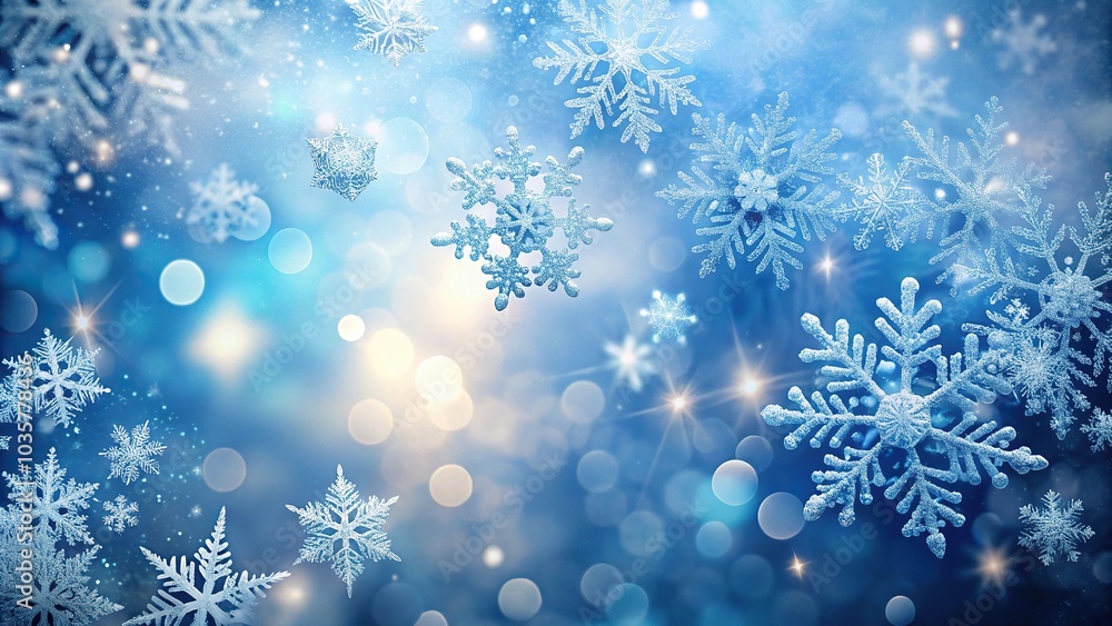 Abstract winter background with snowflakes Abstract winter background with snowflakes