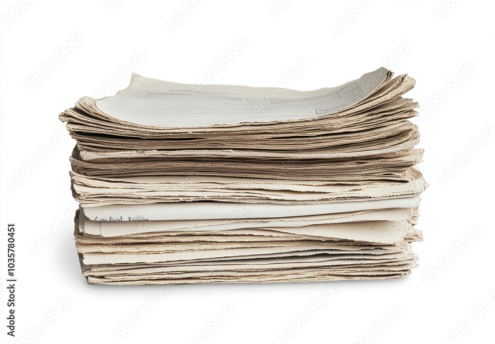 Stack of Newspapers. Stack of Newspapers.