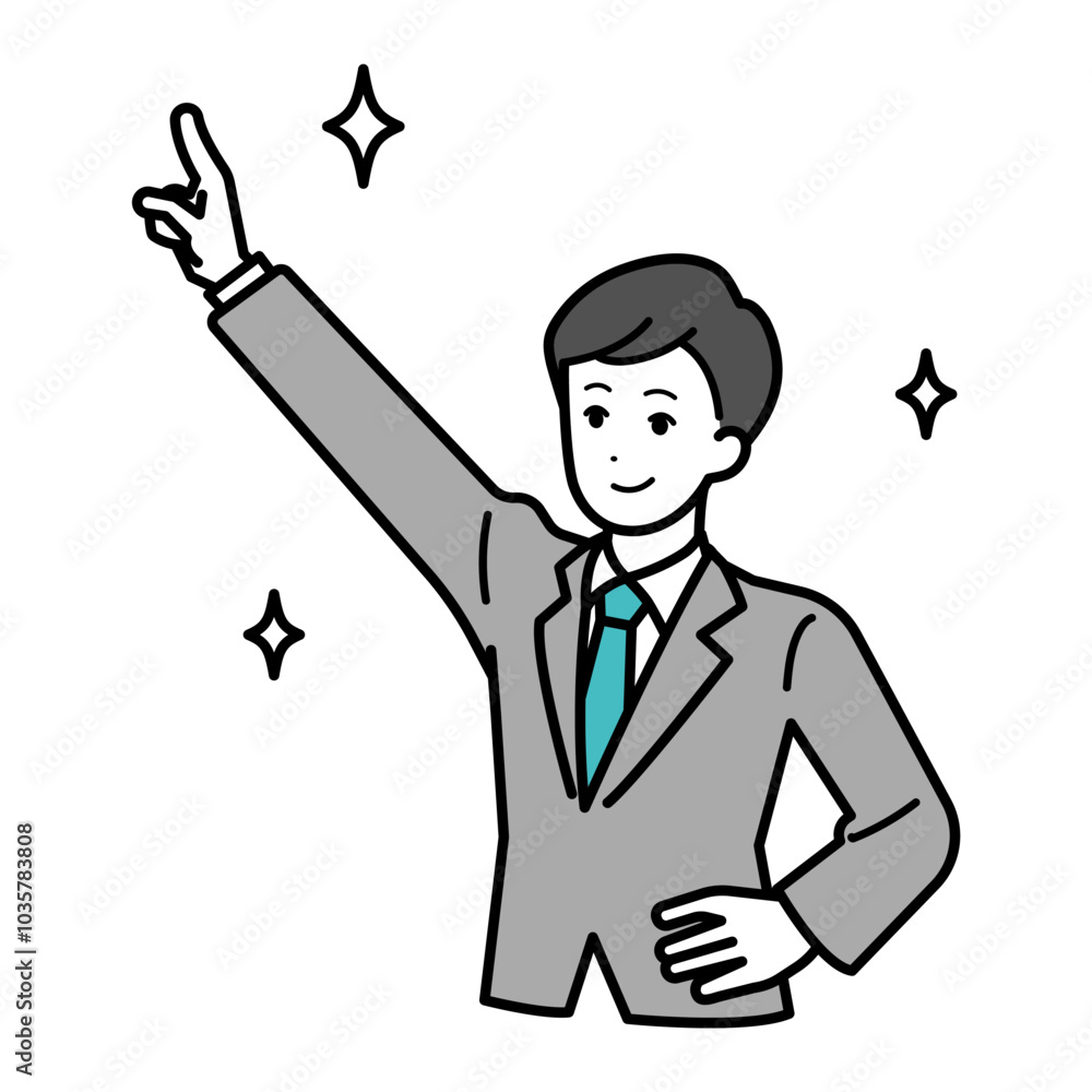 Illustration of a male businessperson striving toward a goal.
Illustration of a male businessperson striving toward a goal.