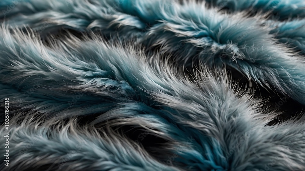 Obraz premium Close-up of a soft, fluffy, white fur coat, perfect for winter fashion