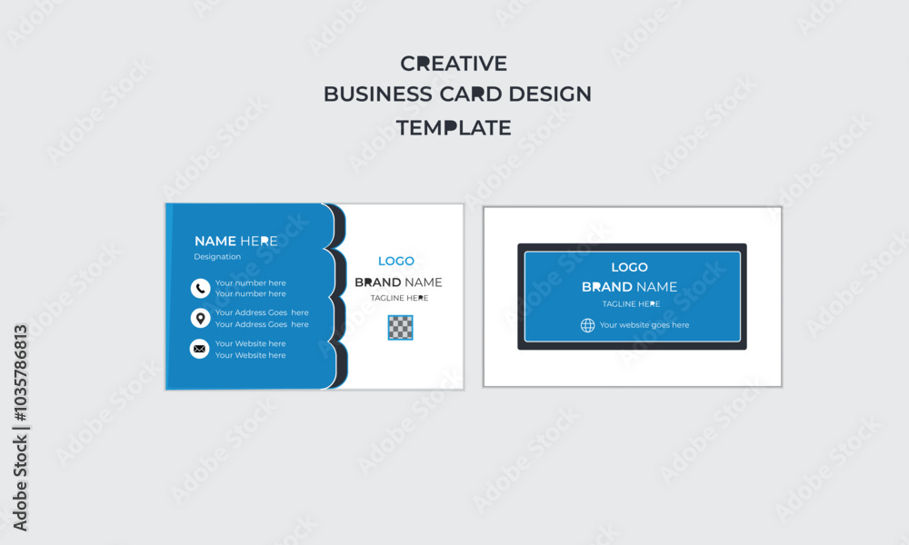 caritive minimal mordent business card design layout. caritive minimal mordent business card design layout.
