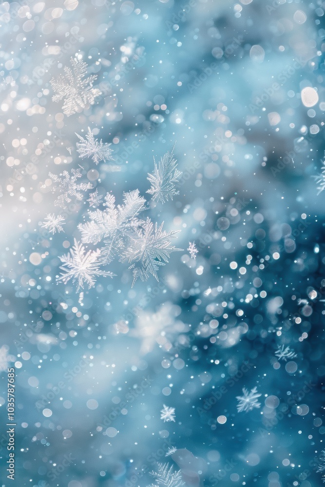 Chilly Winter Abstract Background: Blurred Snowflakes and Frosty Wind Patterns for Festive Designs Chilly Winter Abstract Background: Blurred Snowflakes and Frosty Wind Patterns for Festive Designs