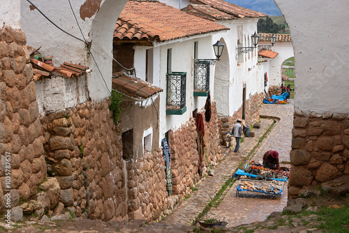 Chinchero is a picturesque town located in the Sacred Valley of the Incas, about 30 kilometers from Cusco, Peru. Known for its traditional Andean culture, it offers stunning views of the surrounding.