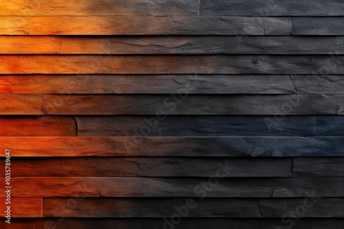 Wallpaper Mural A watercolor sunset in rust and orange hues, fading into twilight Torontodigital.ca