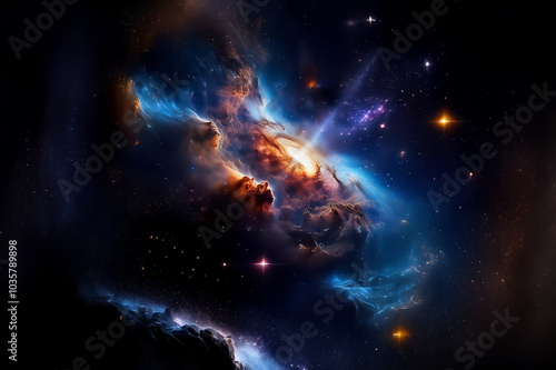 Obraz na płótnie Blick ins Universum w salonie