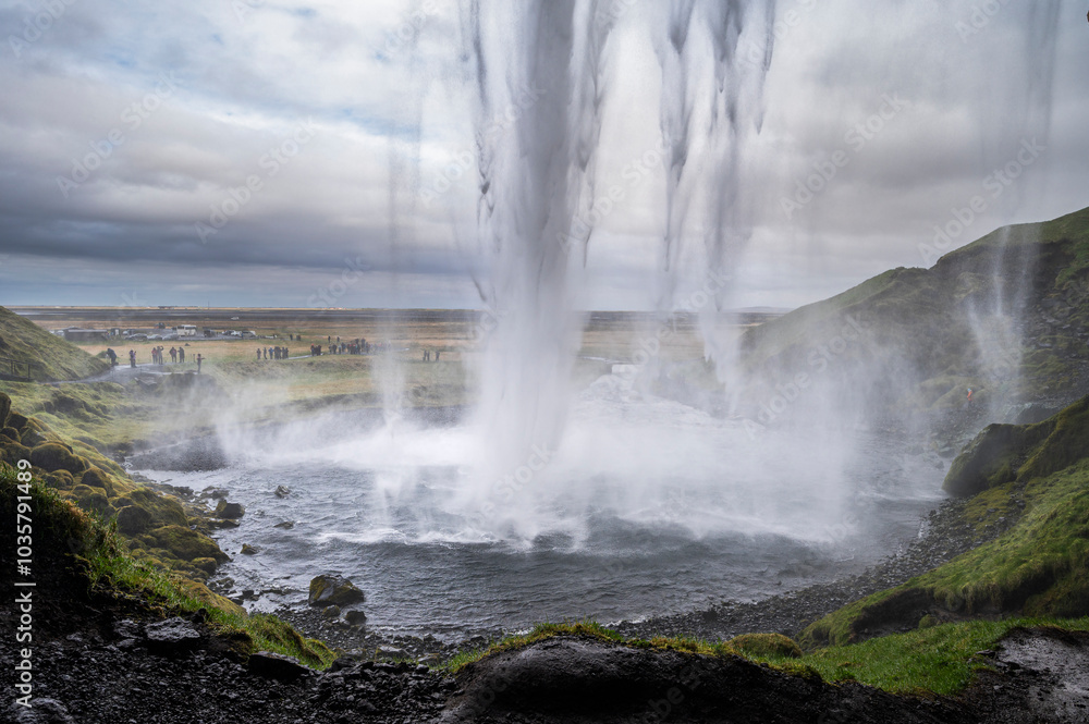 nature sceneries in the area surrounding the Seljalandsfoss waterfall, Iceland nature sceneries in the area surrounding the Seljalandsfoss waterfall, Iceland