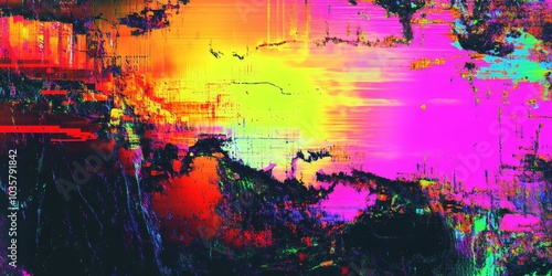 Abstract digital art, vibrant colors.