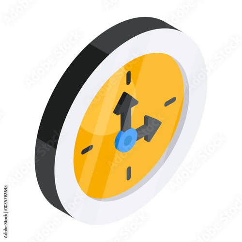 Modern design icon of clock

