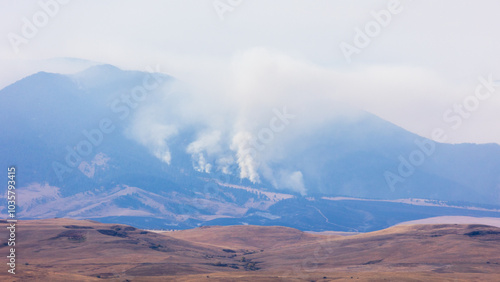 Wyoming Elk Fire in October of 2024, Sheridan County photo