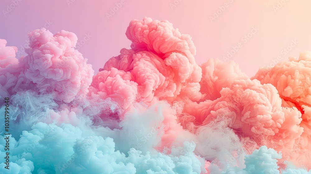 Frame Border Background of Cloud Computing Concept with Colorful Abstract Clouds in Gradient Sky Frame Border Background of Cloud Computing Concept with Colorful Abstract Clouds in Gradient Sky