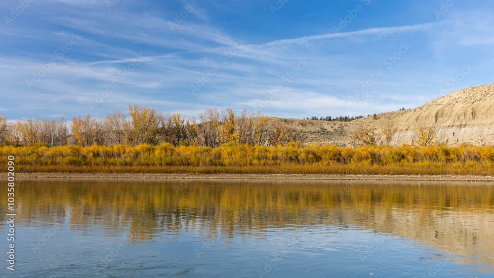 Phillips County, Montana, Fall Foliage, Leaves, Autumn Phillips County, Montana, Fall Foliage, Leaves, Autumn