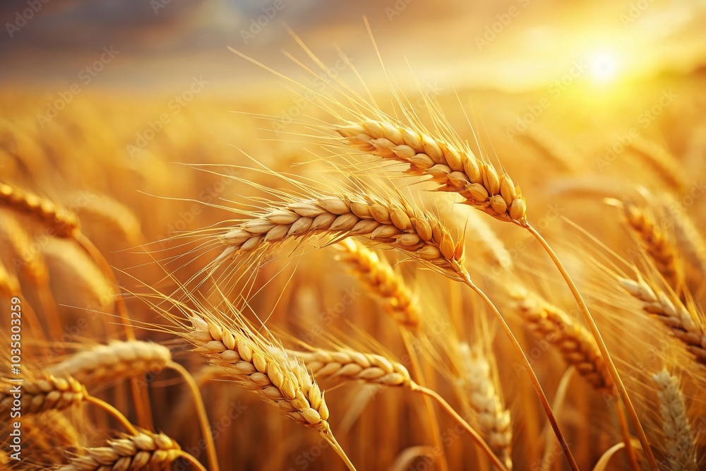 Rich Textures of Matured Wheat for Harvest and Nature-Themed Content