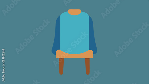 Wearable Blanket A fleece wearable blanket with armholes and a cozy design displayed on a chair emphasizing warmth and comfort for easier movement.