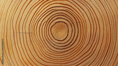 Wallpaper Mural Closeup of tree rings in a cross section of wood, highlighting the natural beauty and history of the tree's growth Torontodigital.ca