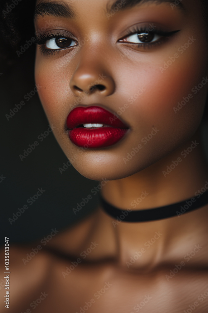 Close up on woman's lips. Close up on woman's lips.