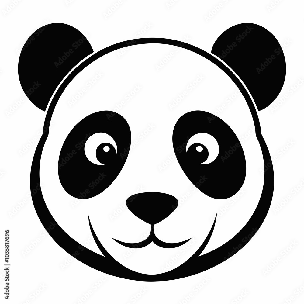 panda face vector illustration panda face vector illustration
