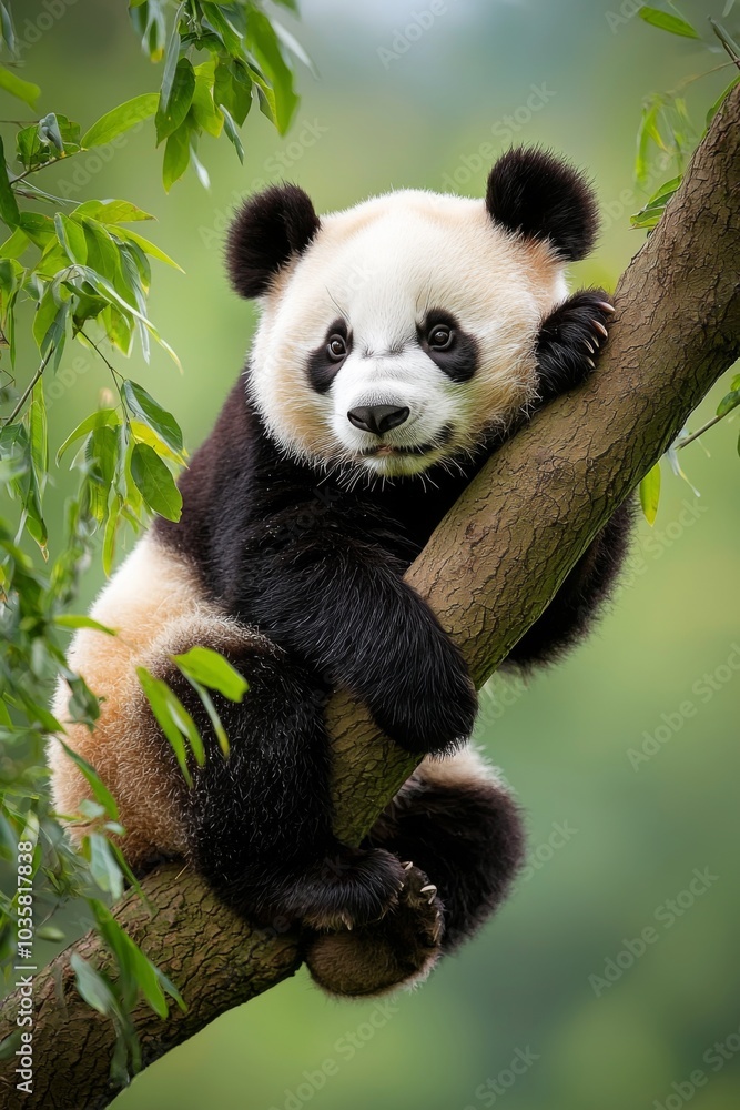 Obraz premium Portrait of sweet giant panda bear