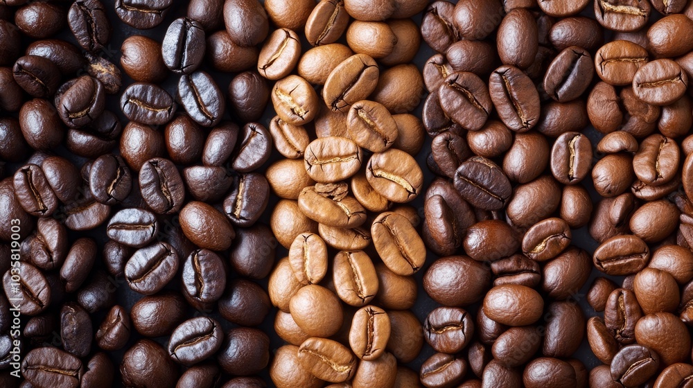 Fototapeta premium Coffee roasting techniques that bring out the best flavors in coffee beans, ranging from light to dark roasts