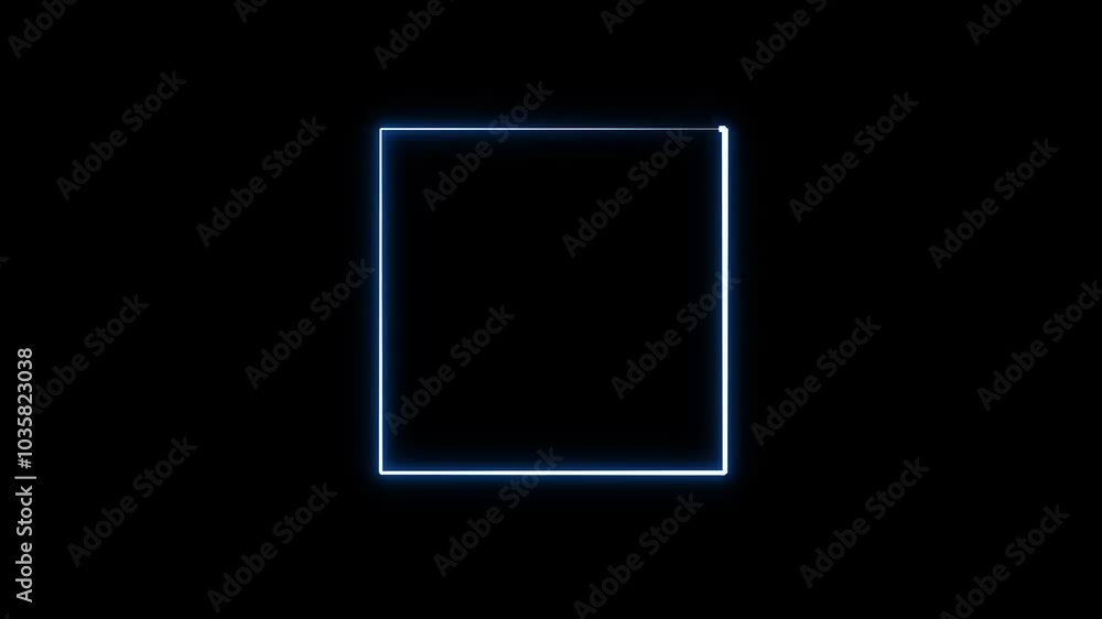 glowing loading square frame animation glowing loading square frame animation