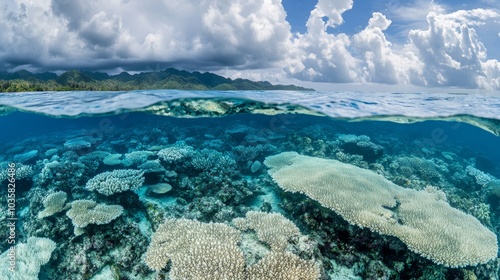 Impact of storms on marine ecosystems, investigating how storm-induced changes affect marine biodiversity and ocean health photo