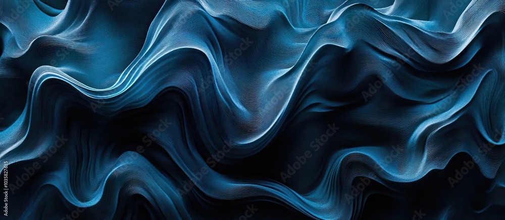 Abstract Blue Wavy Texture Abstract Blue Wavy Texture