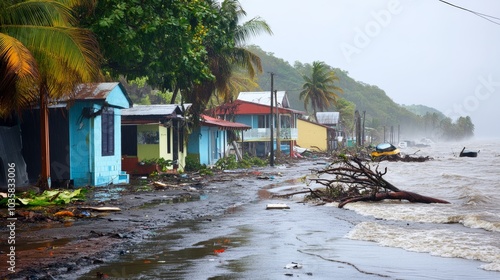 Social impact of storms, exploring how extreme weather events disrupt communities, economies, and social structures, and how resilience can be built