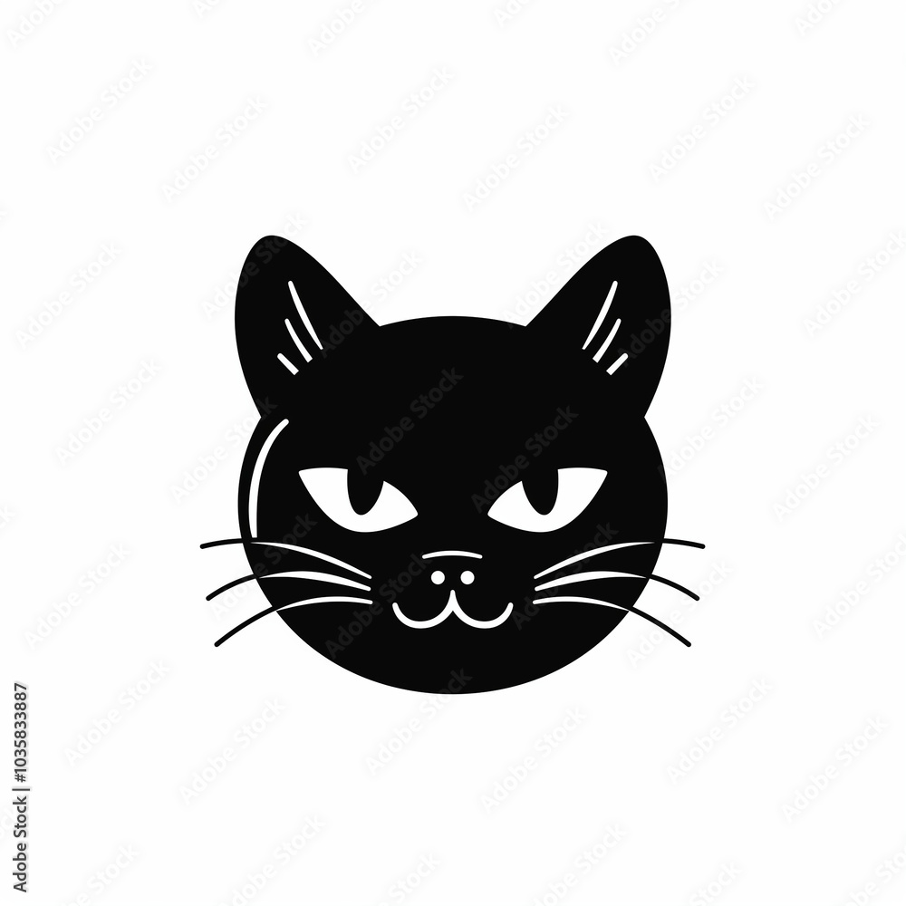 Obraz premium black cat with eyes
