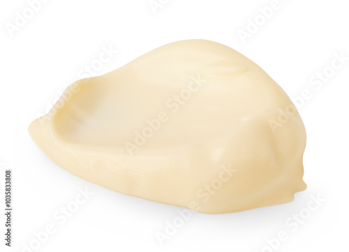 Wallpaper Mural Mayonnaise sauce or mayo salad dressing isolated on white. Mayonnaise sauce smear closeup Torontodigital.ca