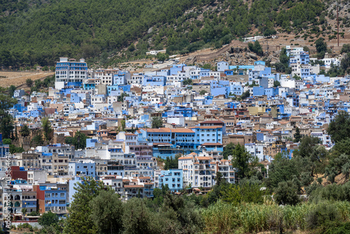 Wallpaper Mural Panorama and cityscape of Chefchaouen, Morocco. Torontodigital.ca