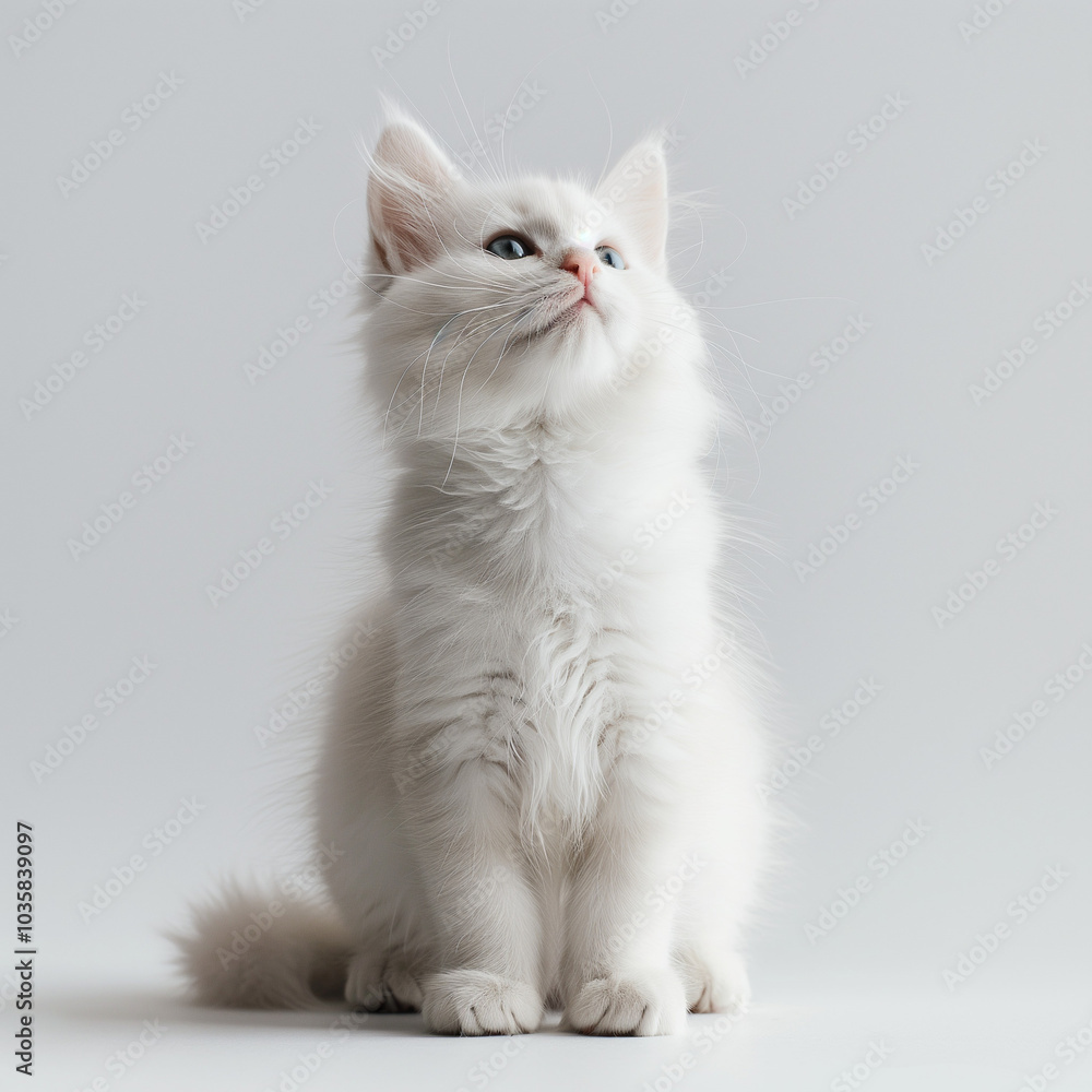 white kitten on white white kitten on white