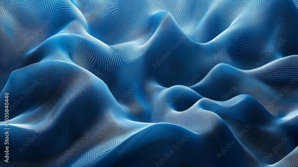 Blue abstract wavy background Blue abstract wavy background