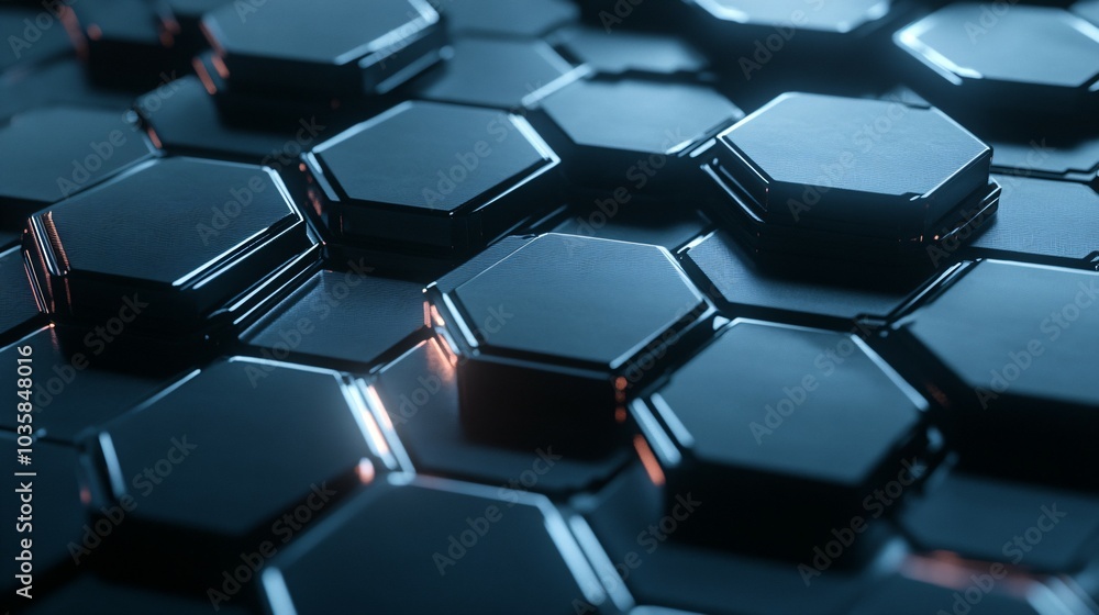 Digital hexagon abstract background Digital hexagon abstract background