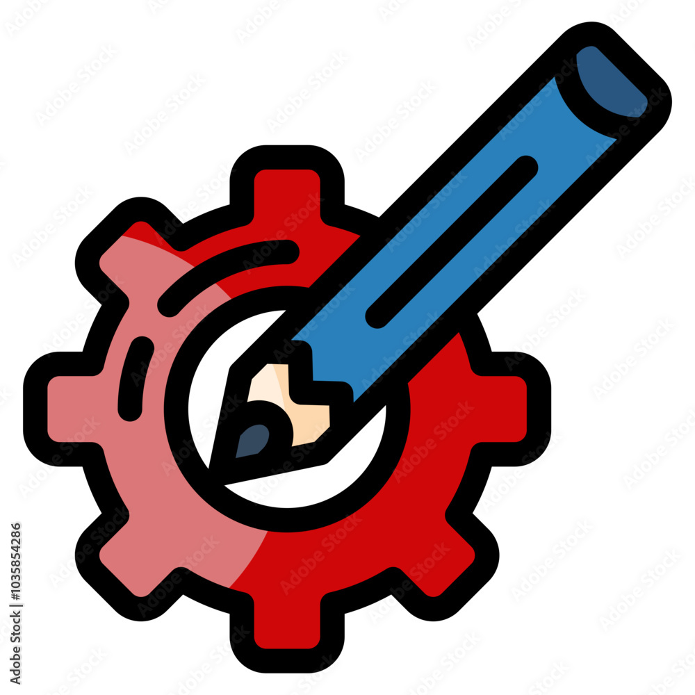 Pencil  Icon Element For Design