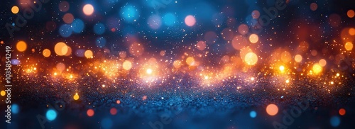 Vibrant abstract bokeh lights creating a colorful and dynamic visual display.